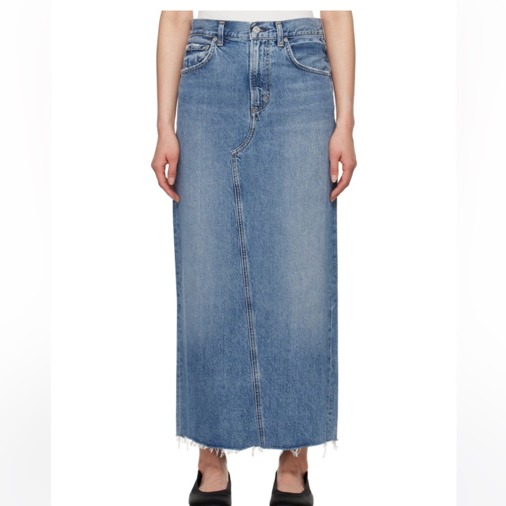 Citizens Of Humanity Blue Denim Skirt